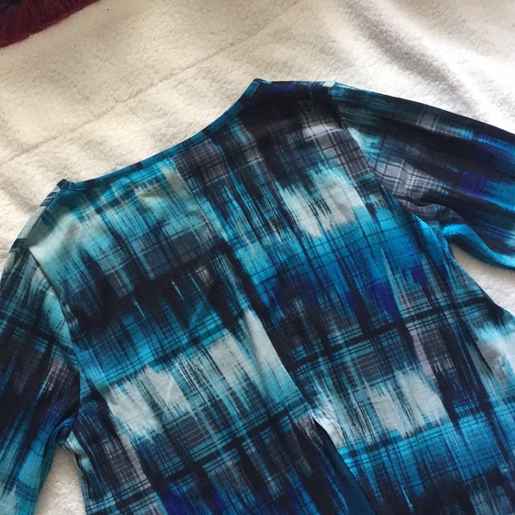 New Directions blue watercolour top - Picture 5 of 8